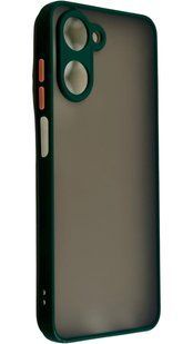 TPU чехол накладка Matte Color Case для Realme 10 4G темно-зеленый 92646 фото