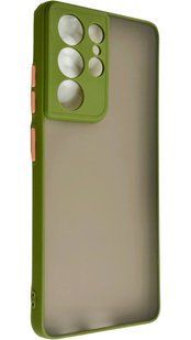 TPU чехол накладка Matte Color Case для Samsung Galaxy S21 Ultra светло-зеленый 092196 фото