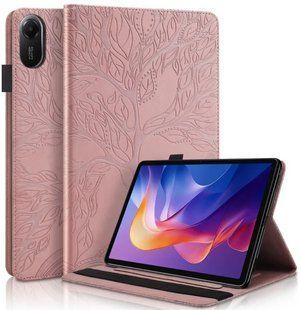 Чехол книжка Wood book на планшет Xiaomi Redmi Pad 2 (11") / розовый 099985 фото