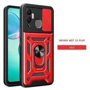PC + TPU чехол Camshield Armor для Infinix Hot 12 Play / красный 089235 фото
