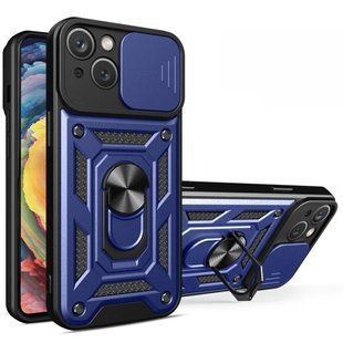 PC + TPU чохол Camshield armor для iPhone 15 / синій 093647 фото