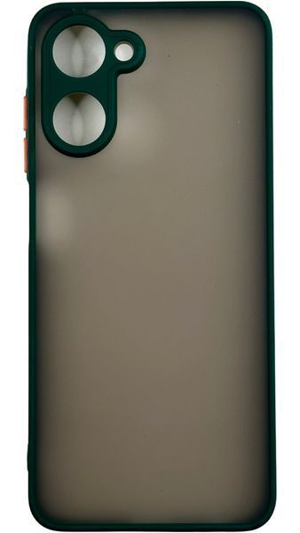 TPU чохол накладка Matte Color Case для Realme 10 4G темно-зелений 92646 фото