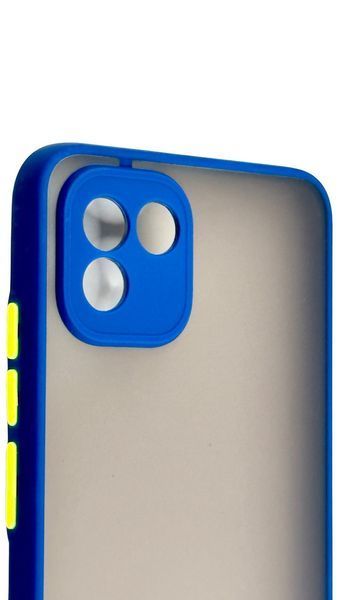 TPU чохол накладка Matte Color Case для Samsung Galaxy A03 синій 092596 фото