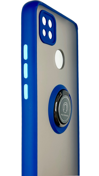 TPU чохол накладка Matte Ring Magnit для Xiaomi Redmi 10A (наредмі 10а) синій 085628 фото
