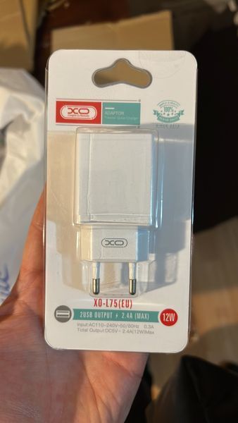 СЗУ XO L75 (2 USB 2.4 A) белый 87163 фото