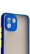 TPU чохол накладка Matte Color Case для Samsung Galaxy A03 синій 092596 фото 3