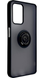 TPU чохол накладка Matte Ring Magnit для ZTE Blade A72 чорний 90634 фото 1