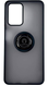TPU чохол накладка Matte Ring Magnit для ZTE Blade A72 чорний 90634 фото 3