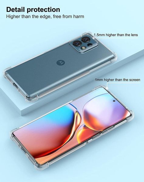 Чехол накладка WXD для Motorola X40 / прозрачный 89740 фото