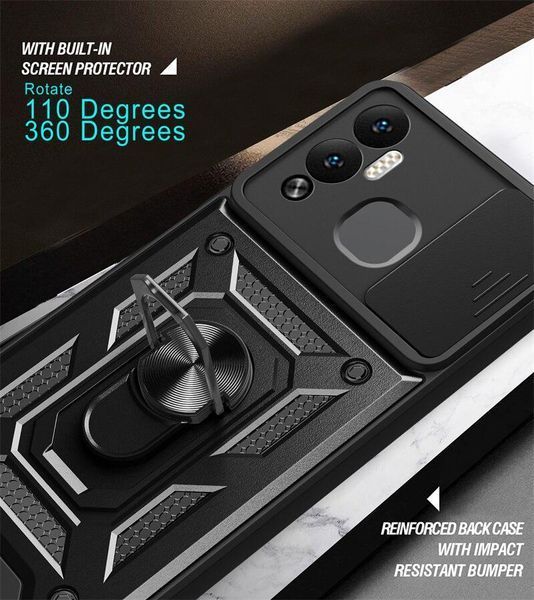 PC + TPU чохол Camshield armor для Infinix Hot 12 Play / червоний 089235 фото