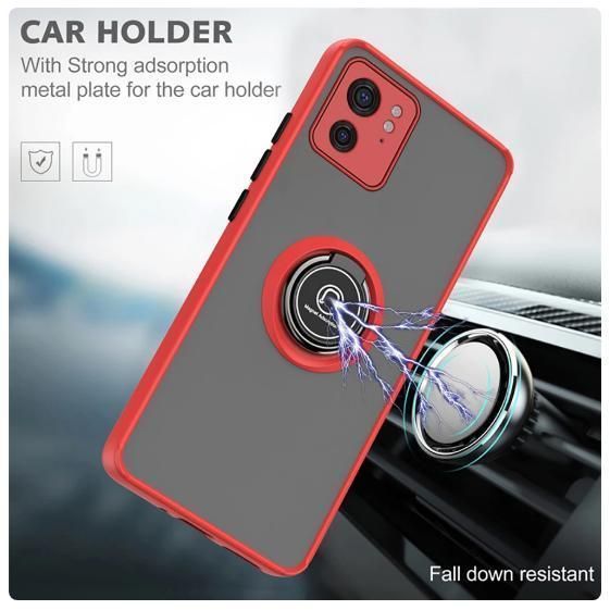 TPU чохол накладка Matte Ring Magnit для Motorola Edge 40 синій 095096 фото
