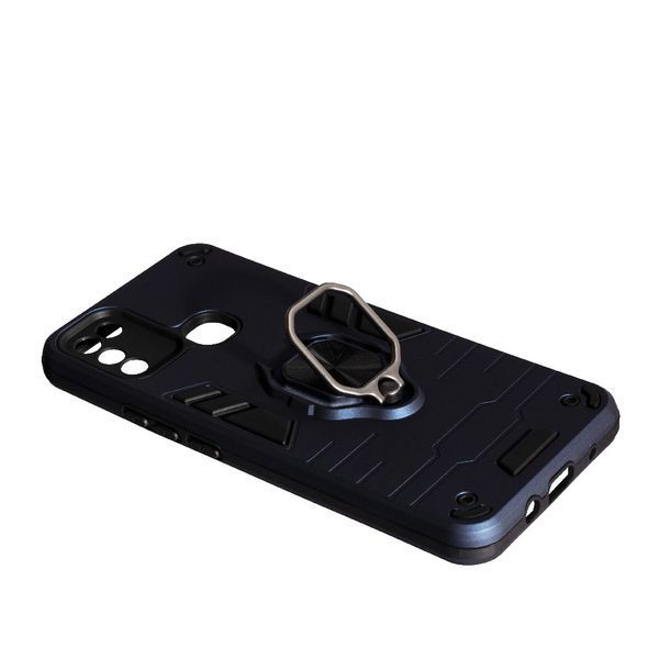 PC + TPU чохол New Transformer для Infinix Hot 10 Play синій 088336 фото