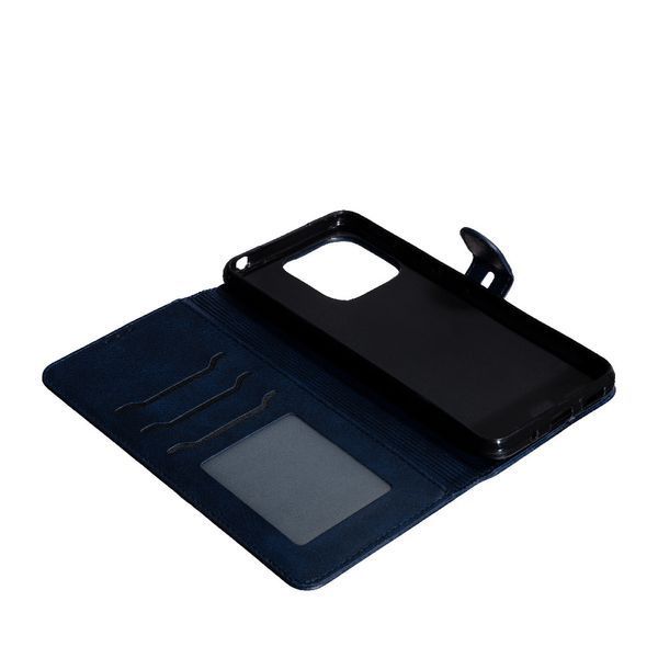 Чехол книжка Business book для Xiaomi Redmi 12C (на редми 12ц) синий 088224 фото