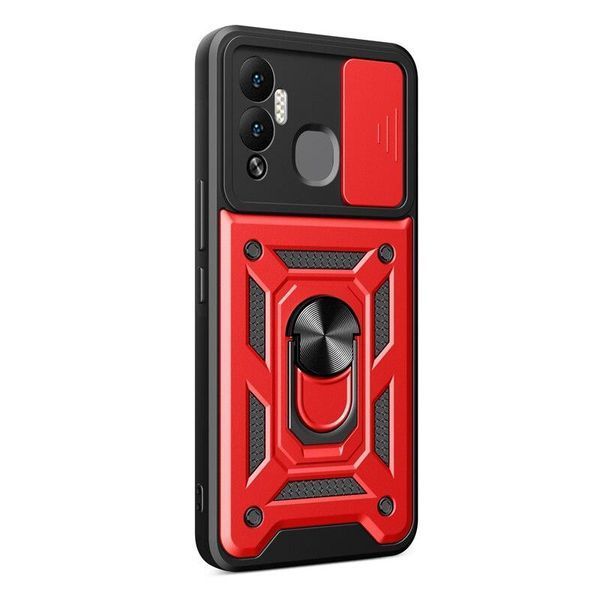 PC + TPU чохол Camshield armor для Infinix Hot 12 Play / червоний 089235 фото