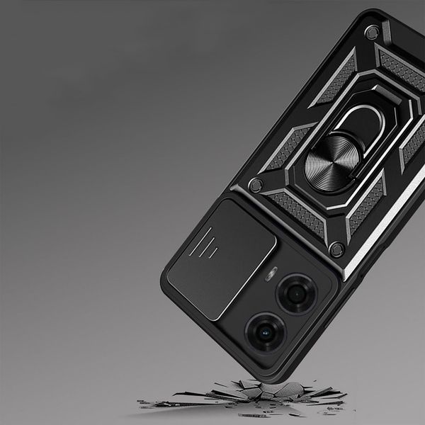 PC + TPU чехол Camshield Armor для Motorola G24 / черный 095695 фото