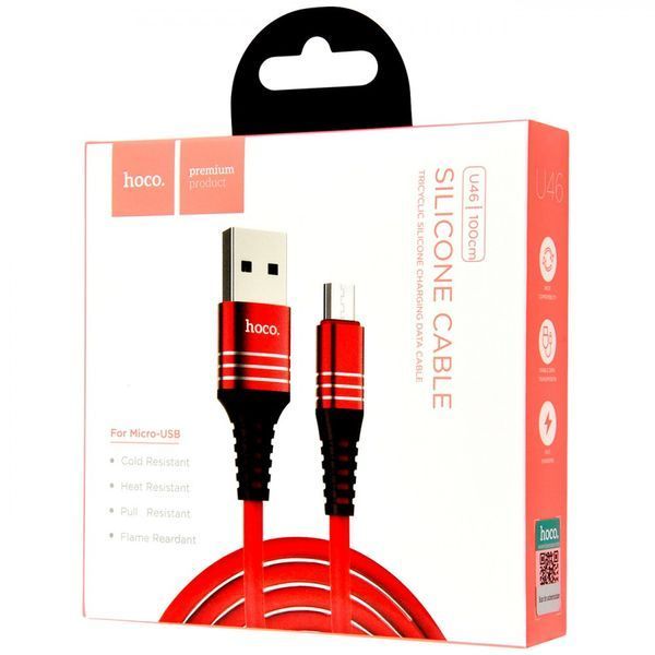 Hoco U46 Tricyclic Micro USB Cable (1m) (2 цвета) 16903 фото