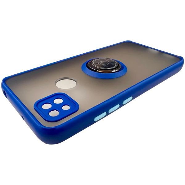 TPU чохол накладка Matte Ring Magnit для Xiaomi Redmi 10A (наредмі 10а) синій 085628 фото