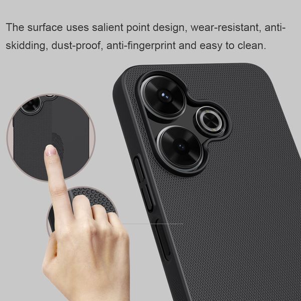 Чехол Nillkin Super Frosted Shield на Xiaomi Redmi 13 4G синий 097490 фото