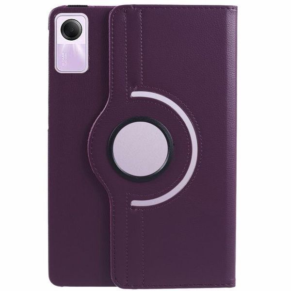 Шкіряний чохол книжка 360 на Xiaomi Redmi Pad SE (11") / баклажановий 093008 фото