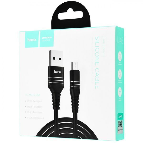 Hoco U46 Tricyclic Micro USB Cable (1m) (2 цвета) 16903 фото