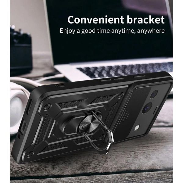 PC + TPU чехол Camshield Armor для Google Pixel 9 / серебристый 098018 фото