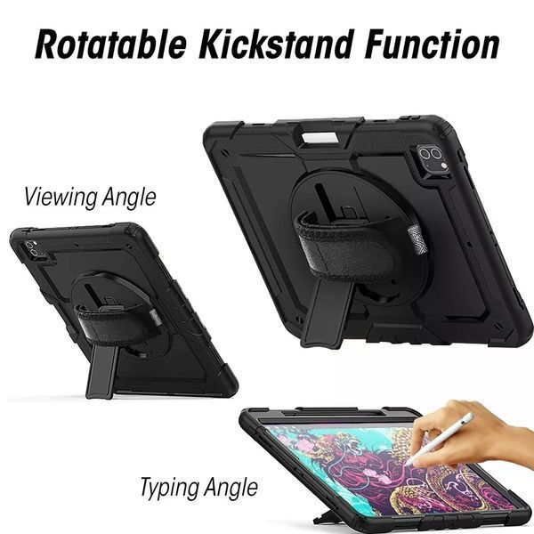 PC + TPU чехол Armor Cover Tablet на iPad Pro 13 (2024) / черный 097532 фото