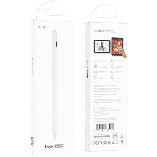 Стилус HOCO GM102 Smooth Series для iPad білий 094320 фото