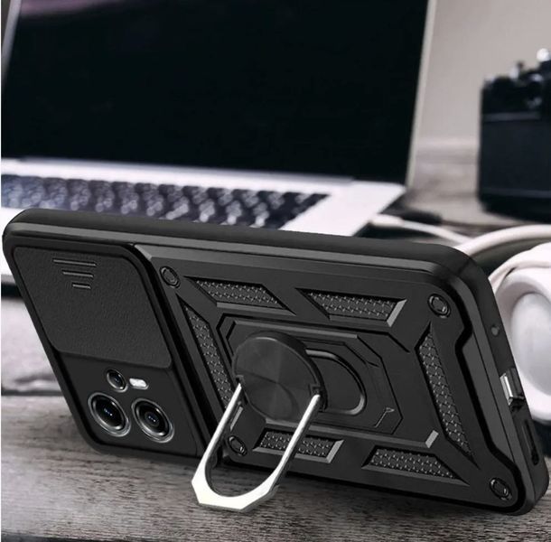PC + TPU чохол Camshield armor для Motorola G14 / чорний 092096 фото