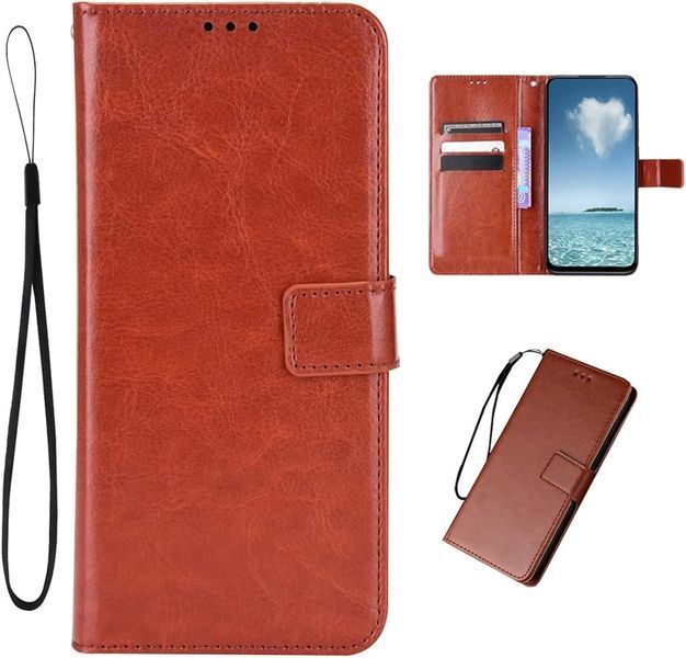 Чохол книжка Book case для ZTE Blade V50 Design коричневий 094918 фото