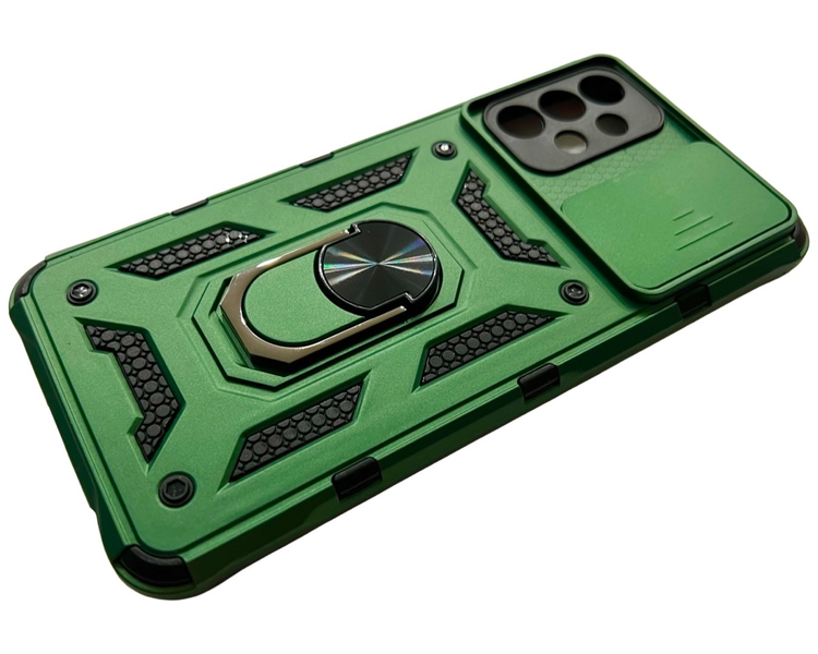 PC + TPU чохол Camshield armor для Samsung Galaxy A23 (на самсунг А23) зелений 085967 фото