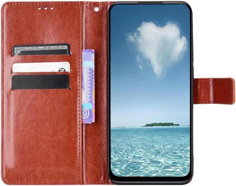 Чохол книжка Book case для ZTE Blade V50 Design коричневий 094918 фото