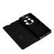 Шкіряний чохол книжка Fibra case на Xiaomi 14 Ultra / чорний 097021 фото 4