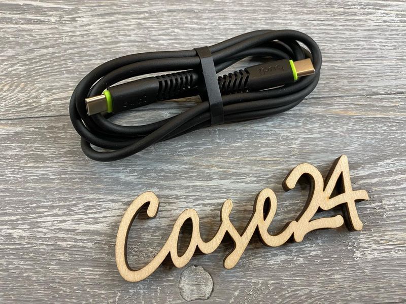 USB-кабель Budi на Type-C to Type-C (2.4 А) 1,2m чорний 83719 фото