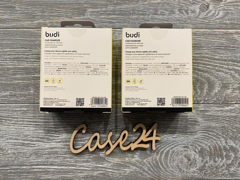 Автомобільний зарядний пристрій Budi (17 Вт, 3,4 А) (2 кольори) 81552 фото