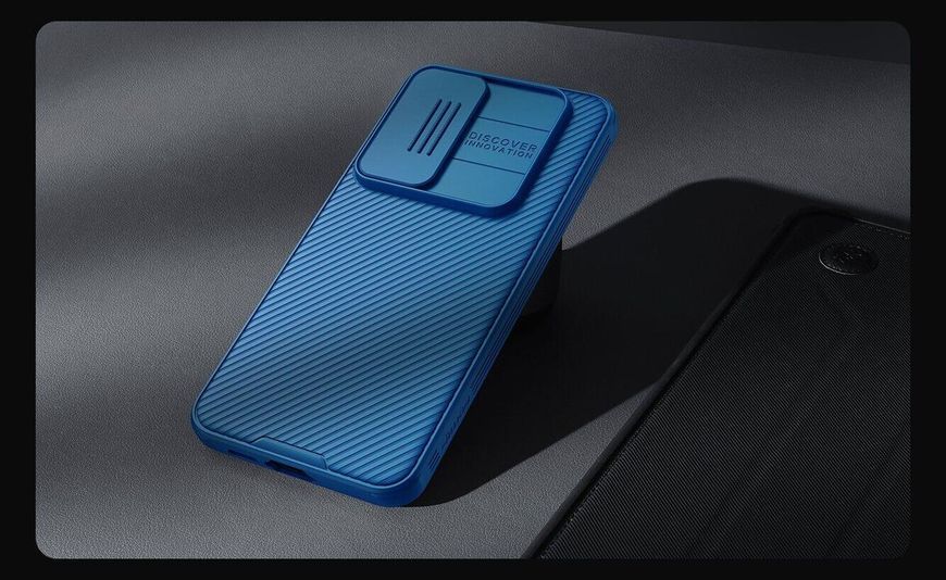 Чехол CamShield Pro Case Nillkin на Samsung Galaxy S24 FE / синий 097744 фото