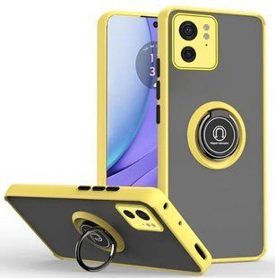 TPU чохол накладка Matte Ring Magnit для Motorola Edge 40 жовтий 095097 фото