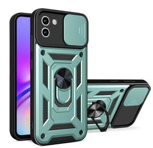 PC + TPU чехол Armor Camshield для Samsung Galaxy A05 / зеленый 094047 фото