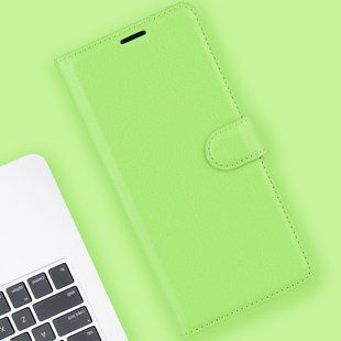 Шкіряний чохол-книжка Lichee для Motorola G23 зелений 89789 фото