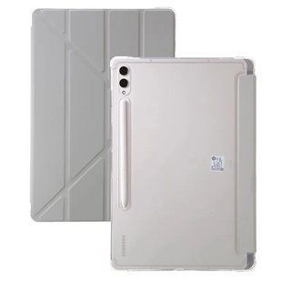 Чехол книжка Transparent Origami на Samsung Galaxy Tab S9 FE (10.9") / серый 099897 фото