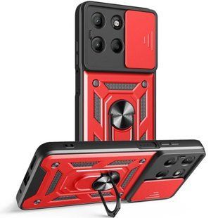 PC + TPU чехол Camshield Armor для Motorola G15 / красный 099830 фото
