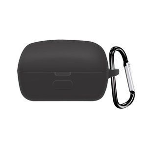 Силиконовый чехол с карабином для Sony LinkBuds WFL900 черный 89641 фото