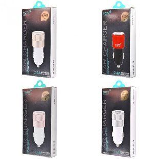 Автомобильная зарядка Totu СС03 2.4A 2USB ( 4 цвета) 16412 фото