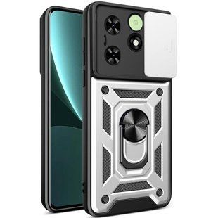 PC + TPU чохол Camshield Armor для Tecno Spark Go 2024 / сріблястий 094591 фото