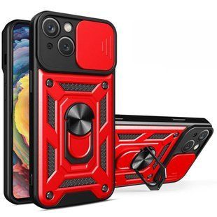 PC + TPU чохол Camshield armor для iPhone 15 / червоний 093648 фото