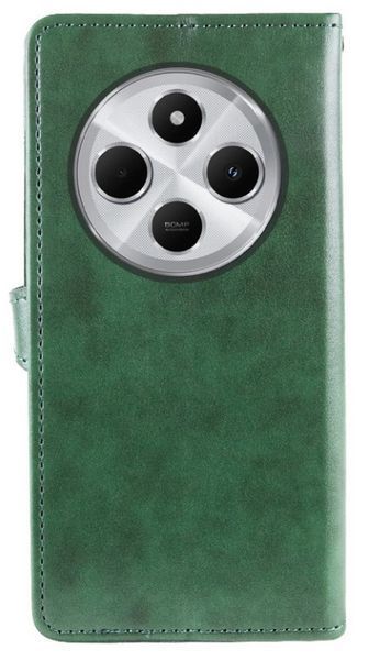 Шкіряний чохол книжка Galant Book для Poco C75 / зелений 201234 фото