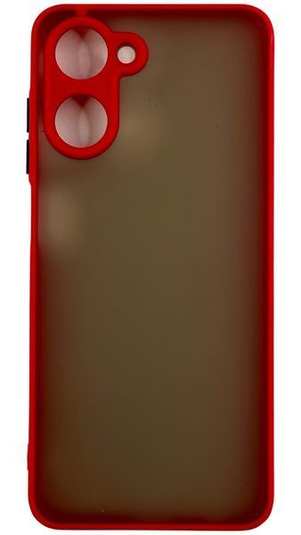 TPU чохол накладка Matte Color Case для Realme 10 4G червоний 92647 фото