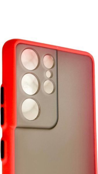 TPU чохол накладка Matte Color Case для Samsung Galaxy S21 Ultra червоний 092197 фото