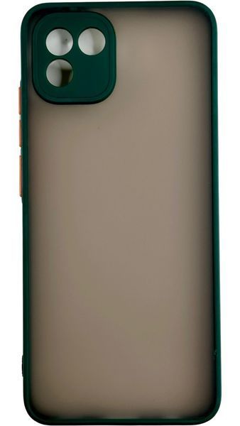 TPU чохол накладка Matte Color Case для Samsung Galaxy A03 темно-зелений 092597 фото