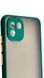 TPU чохол накладка Matte Color Case для Samsung Galaxy A03 темно-зелений 092597 фото 2