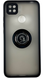 TPU чохол накладка Matte Ring Magnit для Xiaomi Redmi 10A (наредмі 10а) чорний 085629 фото 1
